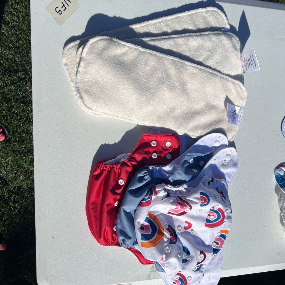 Cloth diapers Nora’s nursery